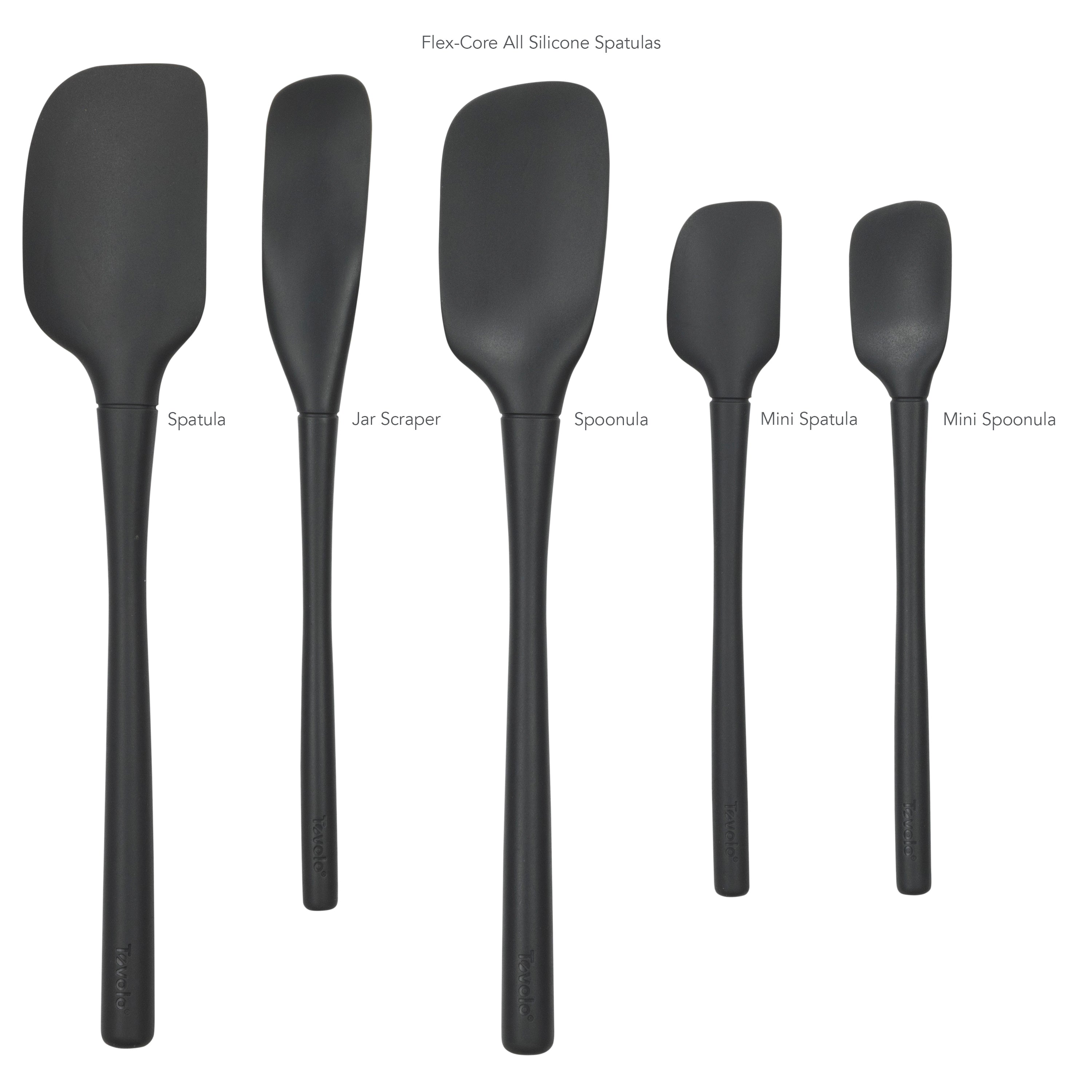 Flex-Core® All-Silicone Spatulas - Set of 5