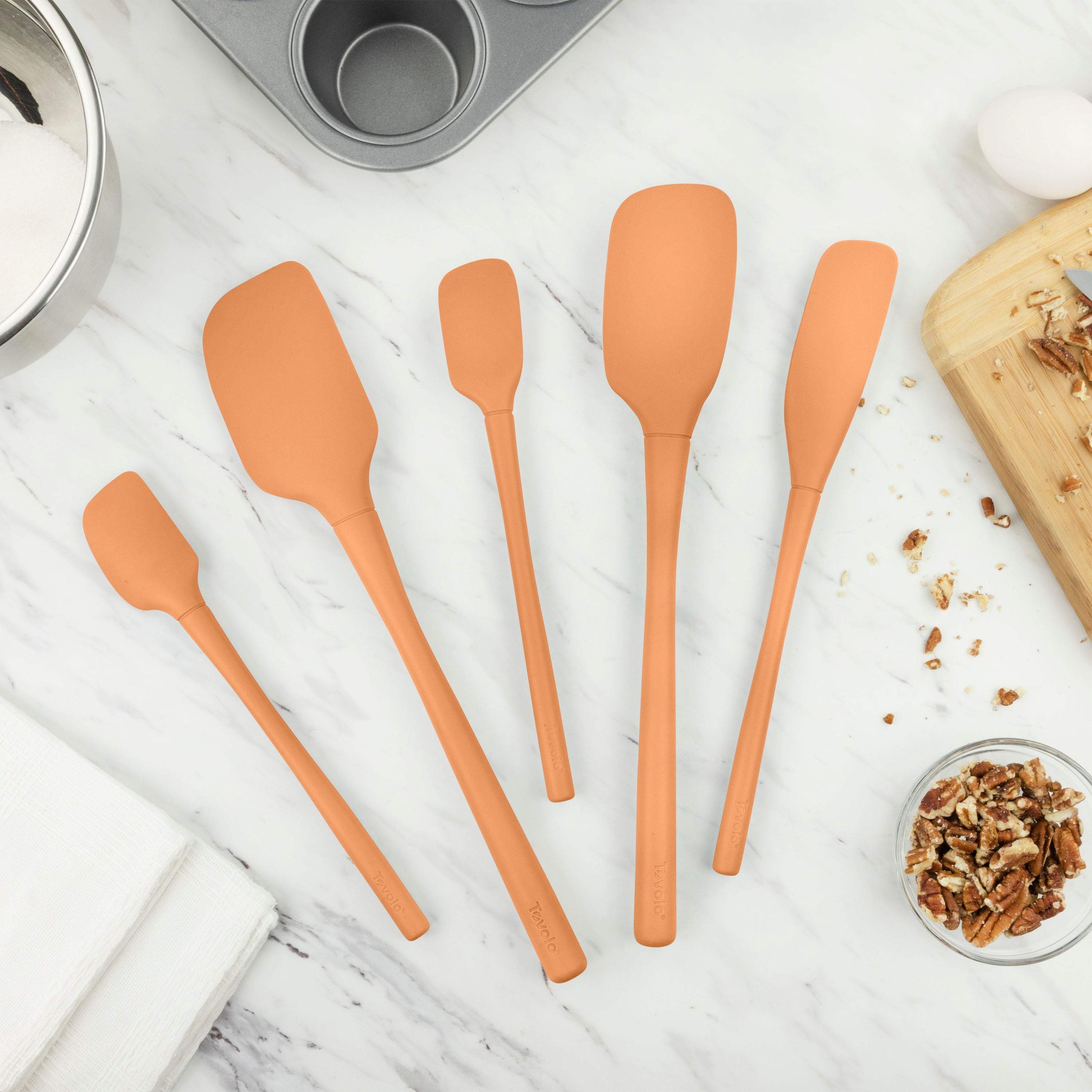 Flex-Core® All-Silicone Spatulas - Set of 5