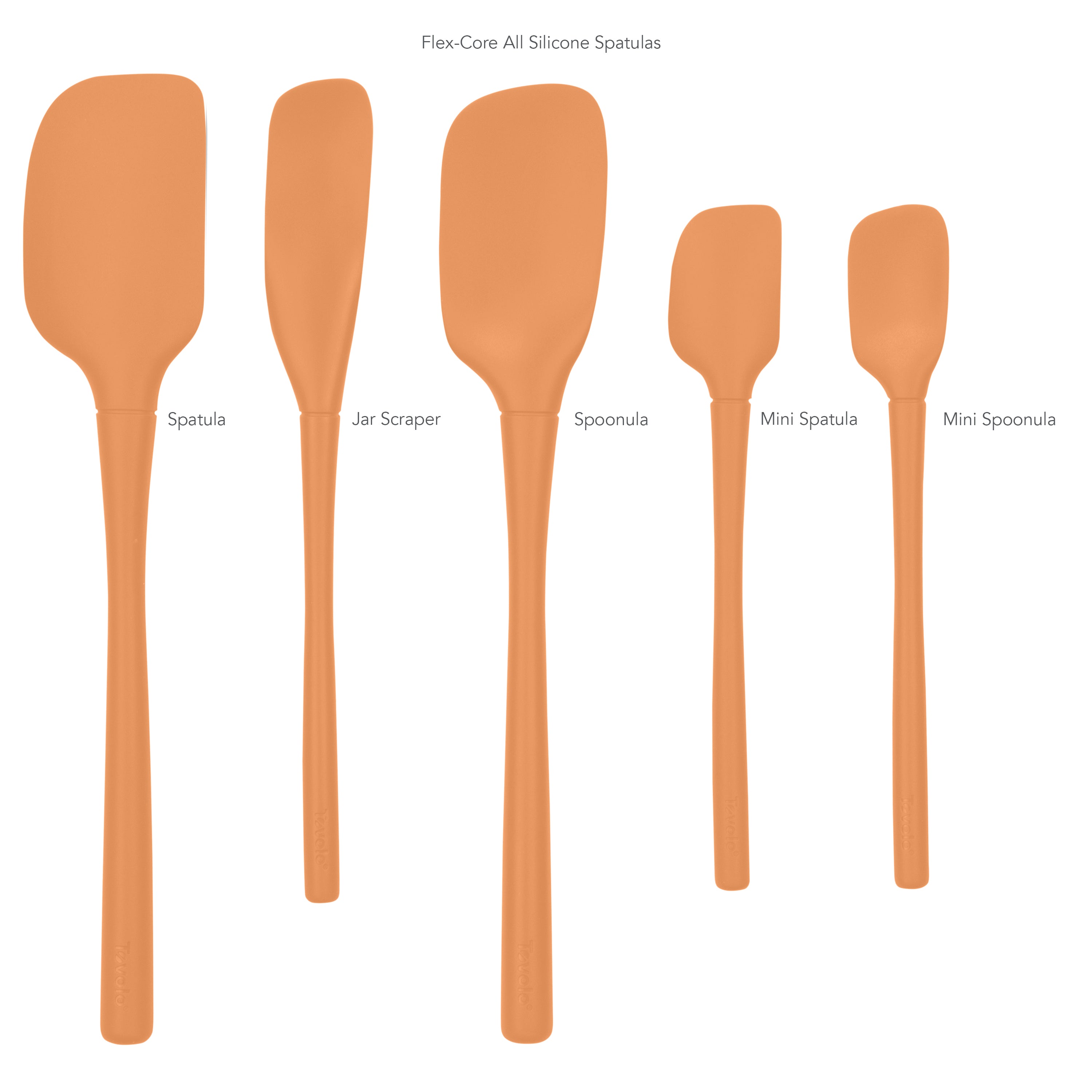 Flex-Core® All-Silicone Spatulas - Set of 5