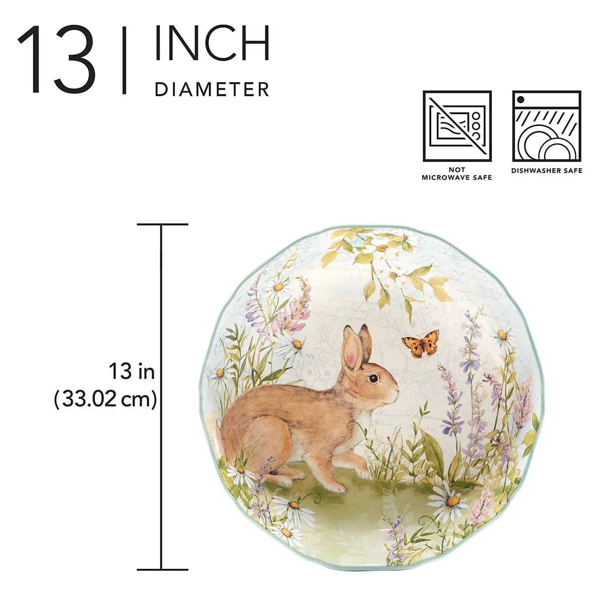 Easter Meadow Ceramic Serving Bowl