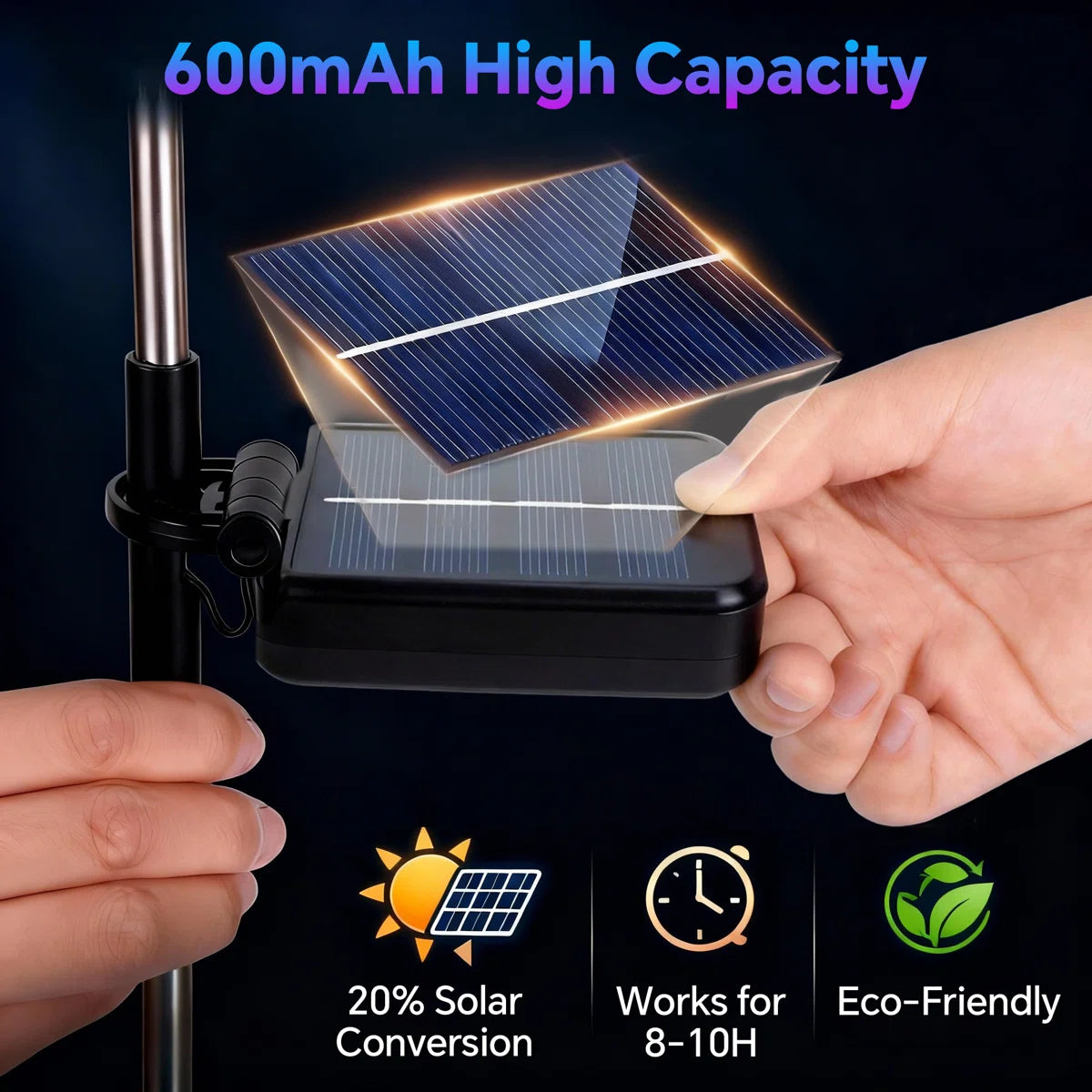 Solar Firework Garden Lights with 120LED, 8 Lighting Modes, Waterproof Outdoor Decor (Set of 6)
