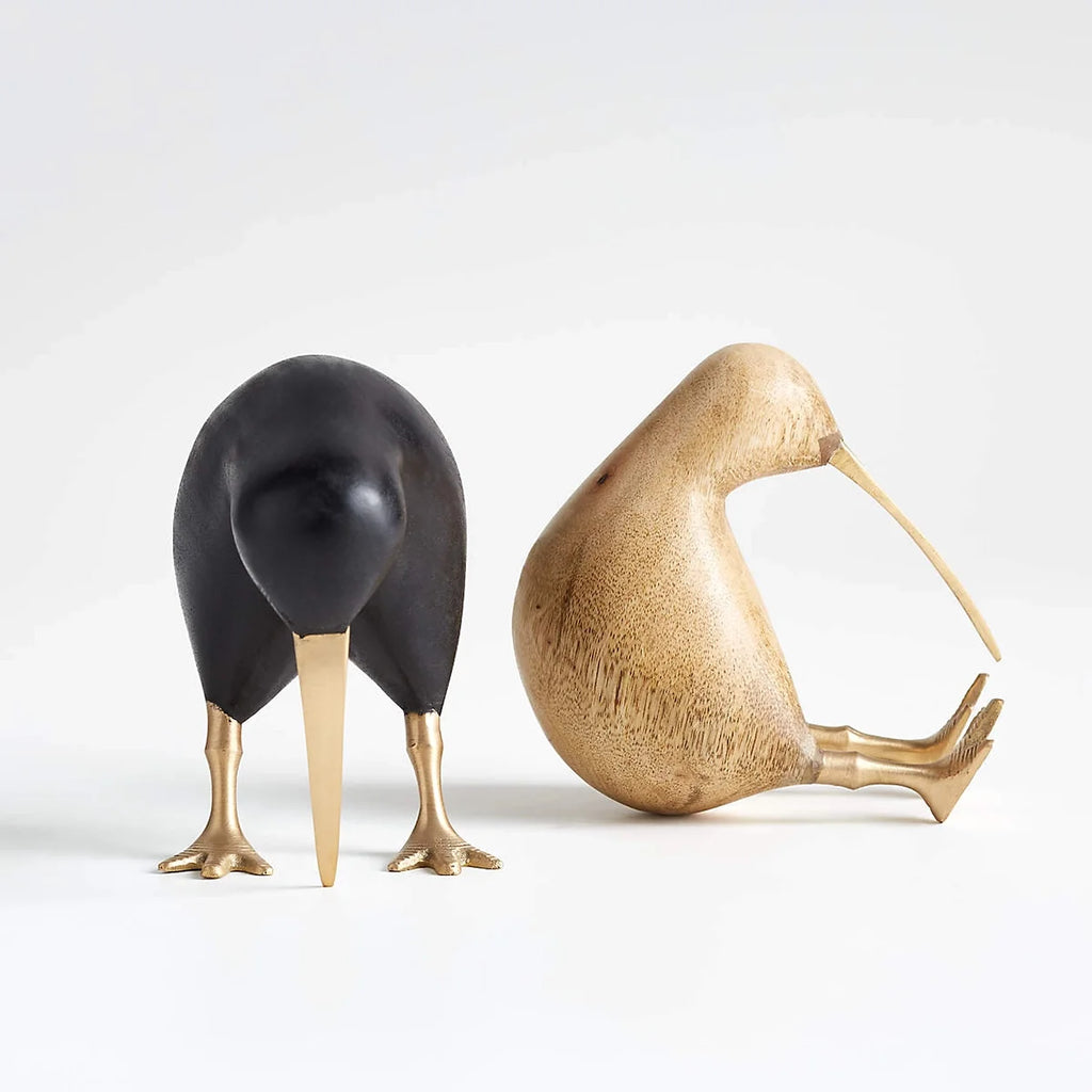 Minimalist Wooden Kiwi Bird