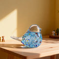 Hand Blown Glass Bird Sculpture Home Table Decor Ornament