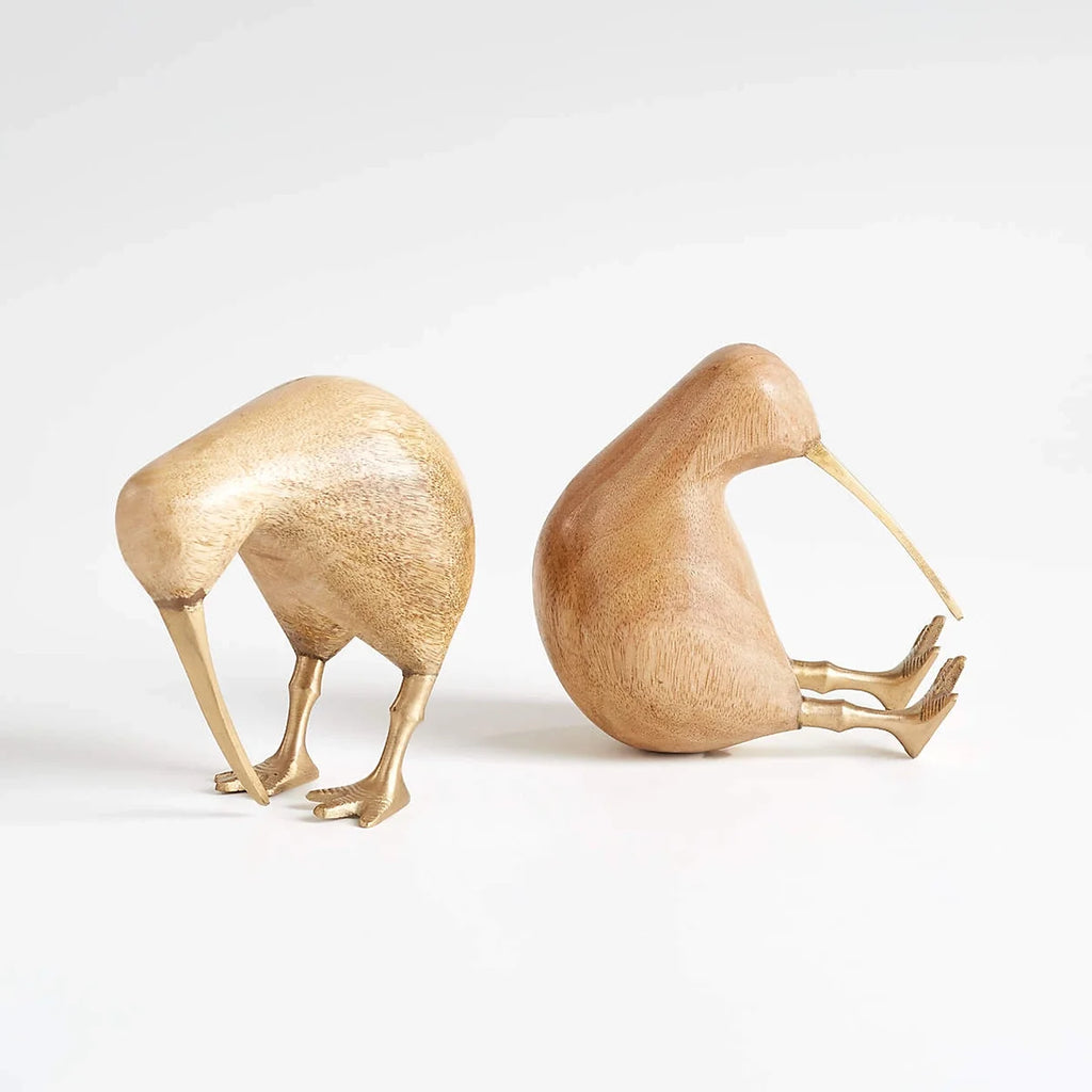 Minimalist Wooden Kiwi Bird
