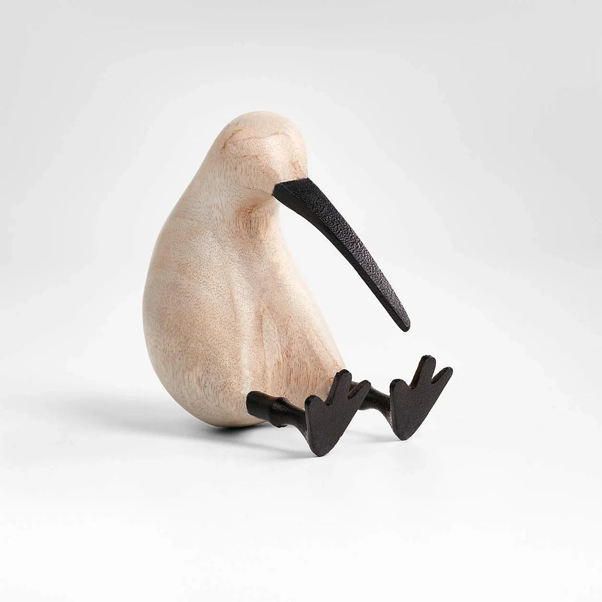 Minimalist Wooden Kiwi Bird