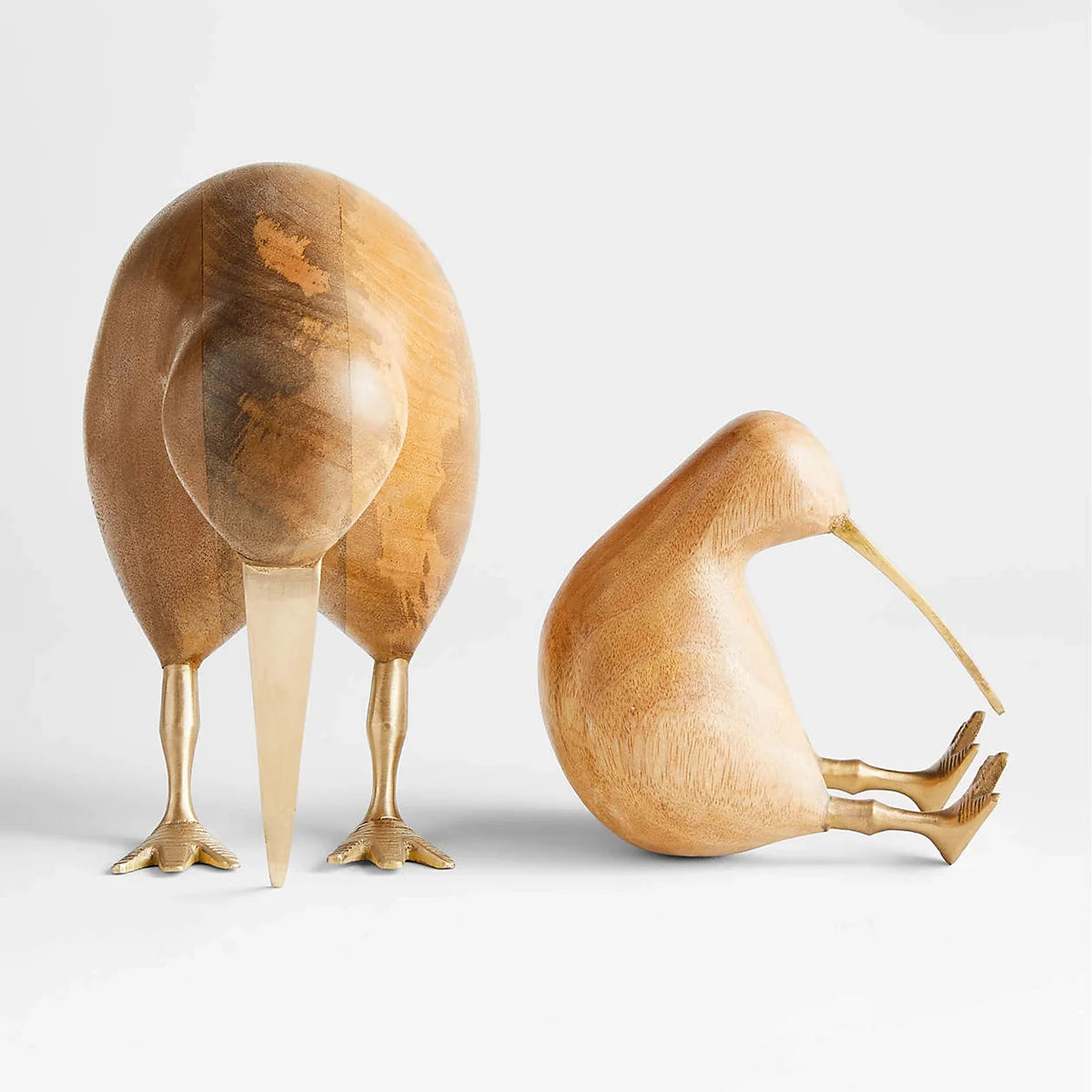 Minimalist Wooden Kiwi Bird