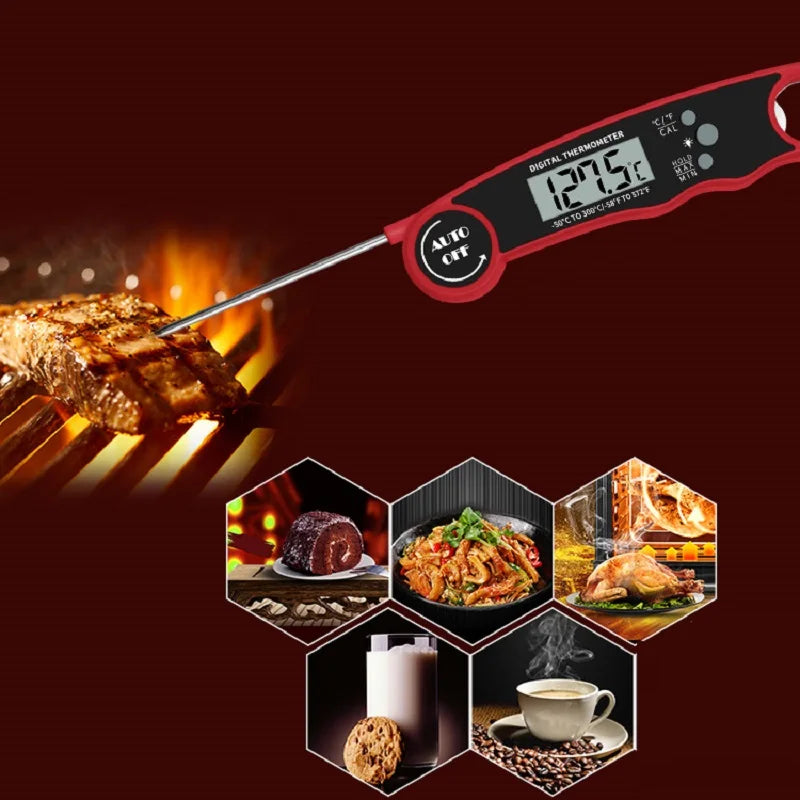 Digital Food Thermometer Instant Read Meat Thermometer with Backlight