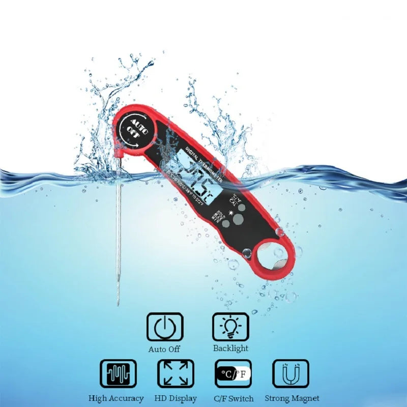 Digital Food Thermometer Instant Read Meat Thermometer with Backlight
