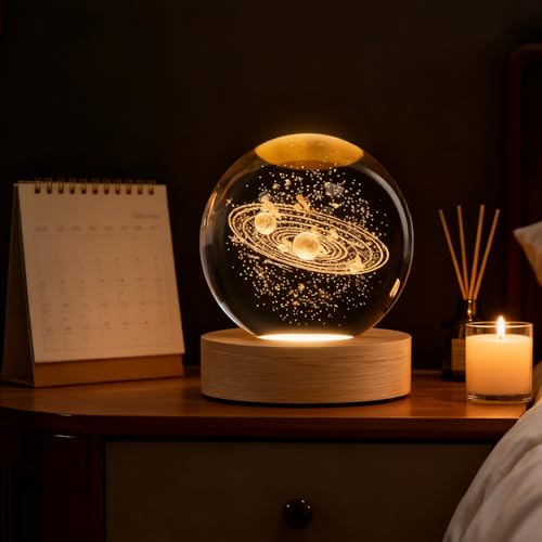 3D Solar System Crystal Ball
